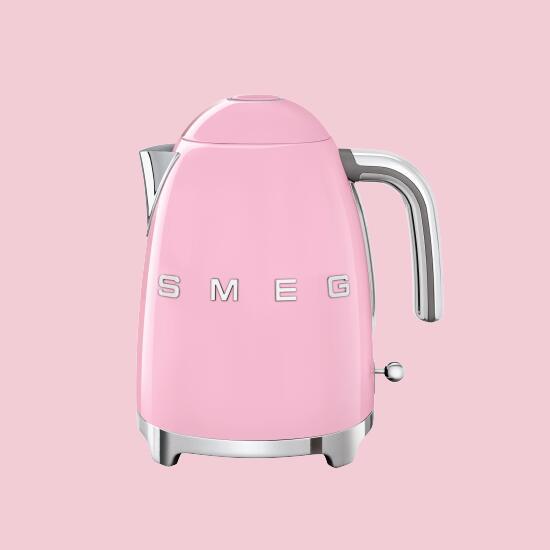 「日本正規品」SMEG 電気ケトル (1.7L) / ワンプッシュオープン ステンレス レトロ おしゃれ オシャレ 安全装置 大容量