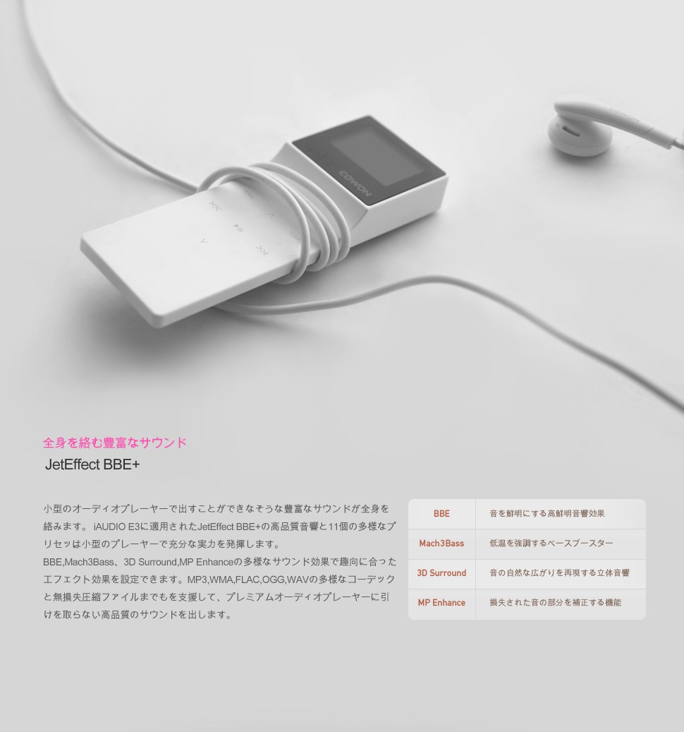 Cowon（コウォン） 【オーディオプレイヤー】《COWON/コウォン》 E3-8G