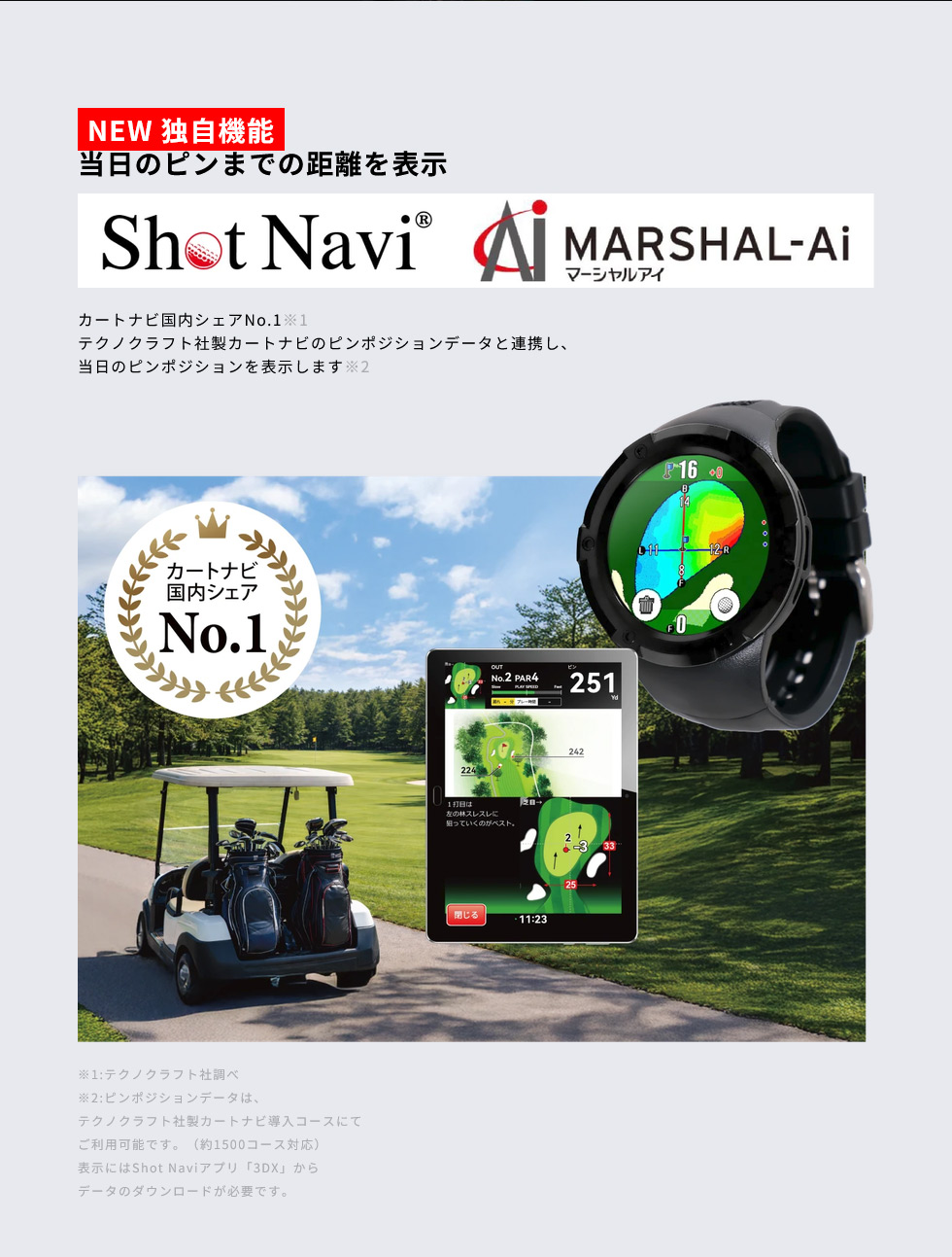 Shot Navi Evolve G2 ゴルフ...の詳細画像5