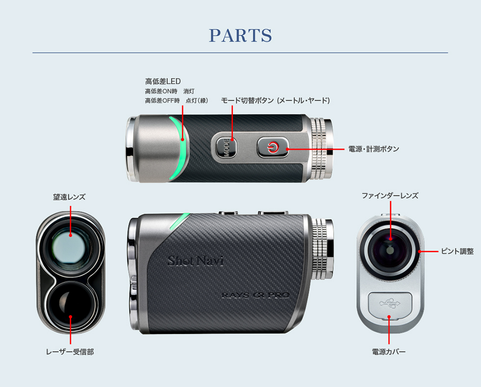 Shot Navi RAYSGR PRO 計測器 ShotNavi ショットナビ レーザー スナイパー レイズ GR プロ