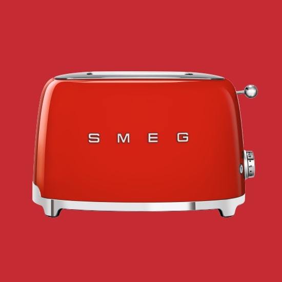 「日本正規品」SMEG トースター（2枚焼）/小型 レトロ ステンレス おしゃれ オシャレ