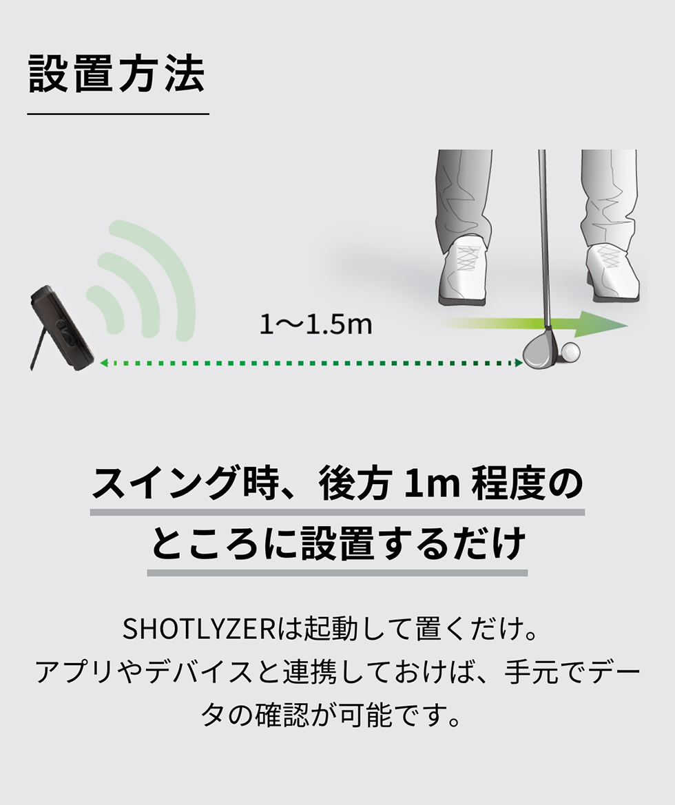 ShotNavi（ショットナビ） SHOTLYZER ゴルフ ポータブルスイング