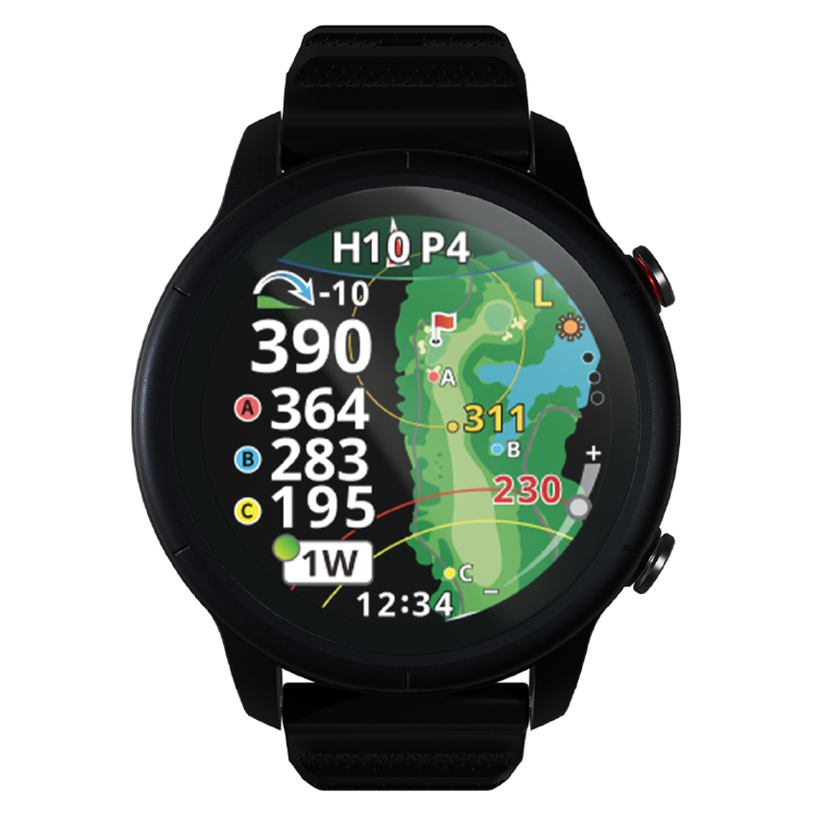 ShotNavi GPSナビウォッチ ブラック 公式通販】Shot Navi ショットナビ / ゴルフウォッチ（腕時計型GPSナビ）