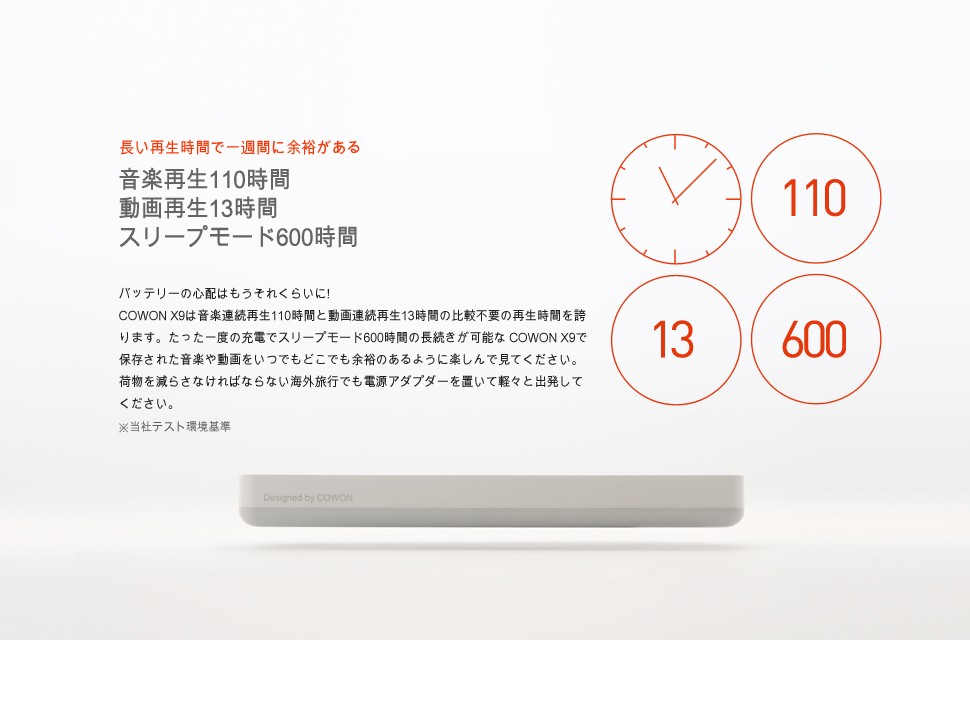 Cowon 【オーディオプレイヤー】《COWON/コウォン》 X9-16G-WH