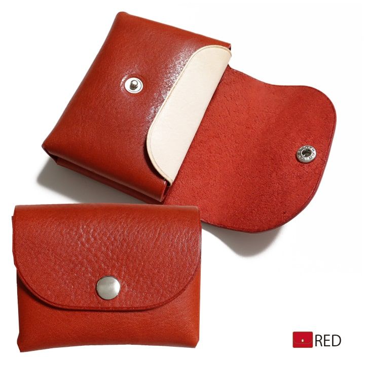 牛革 栃木レザー 【コイン カード】 コンパクト ウォレット 財布 小物