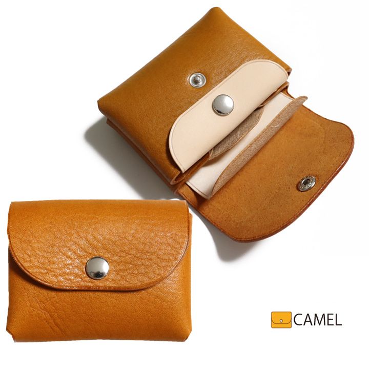 牛革 栃木レザー 【お札 コイン カード】 コンパクト ウォレット 財布