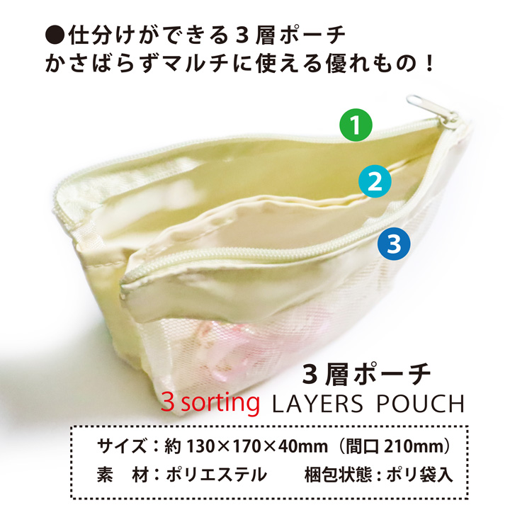 ポーチ トラベルポーチ 旅行用ポーチ メッシュバッグ 仕切り付きポーチ おしゃれ 人気 送料無料 あっぷる本舗