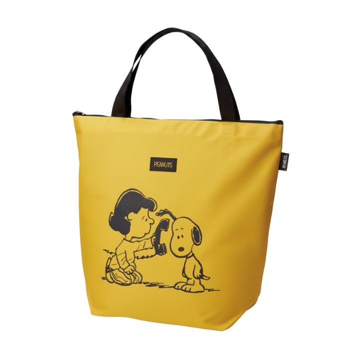 PEANUTS スヌーピー ビッグ トートバッグ 大容量 軽量 自立 ファスナー
