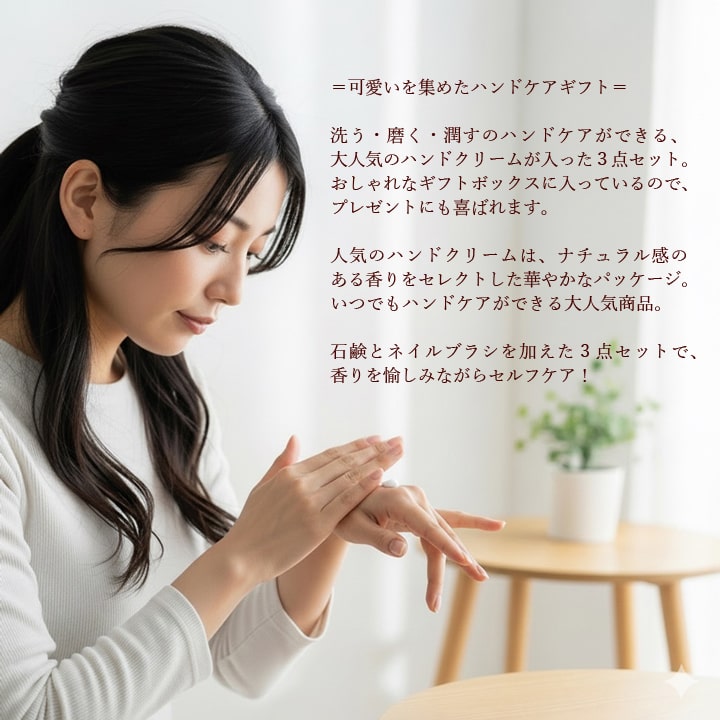 使用イメージと商品の特徴説明。日常使いに最適