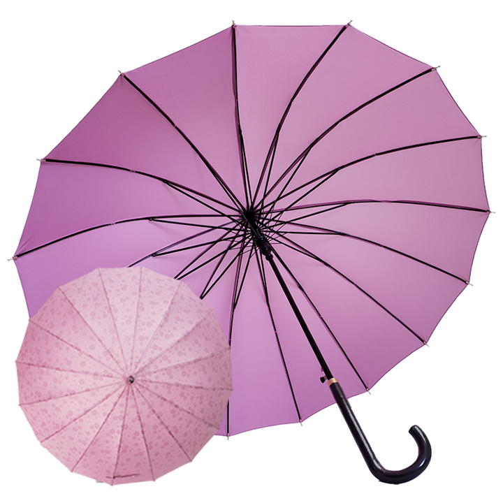傘 16本骨 露桜 レディース ジャンプ傘 雨に濡れると桜柄が浮き出る傘 ラッピング 贈り物 卒業祝...