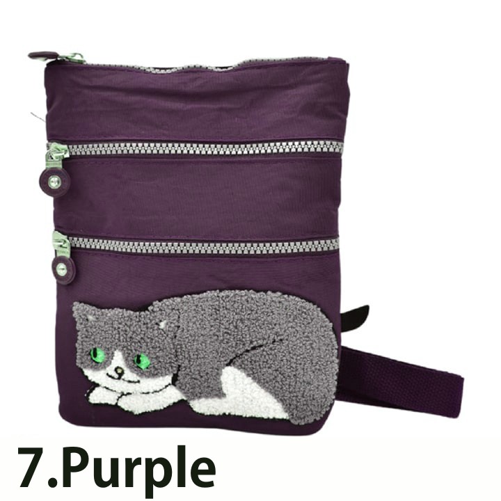 ふわふわ ネコ ショルダーバッグ スマホ収納 猫 ねこ 小物入れ 3