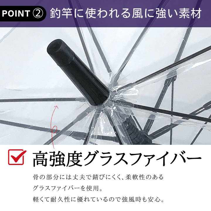 ビニール傘 ビニール傘 65cm 耐風傘 通学用 通勤用