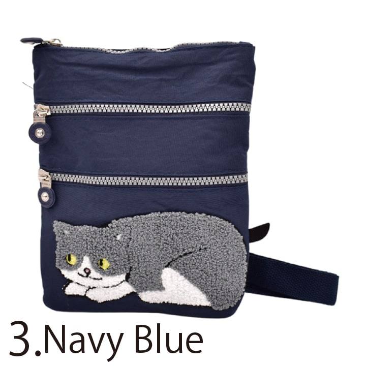 ふわふわ ネコ ショルダーバッグ スマホ収納 猫 ねこ 小物入れ 3