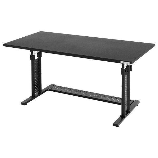 Amazon.co.jp: Bauhutte( バウヒュッテ ) ゲーミングデスク 昇降式 PCデスク (幅 120 × 奥行 55 高さ 59~80  cm ) ブラック BHD-1200M : 文房具・オフィス用品