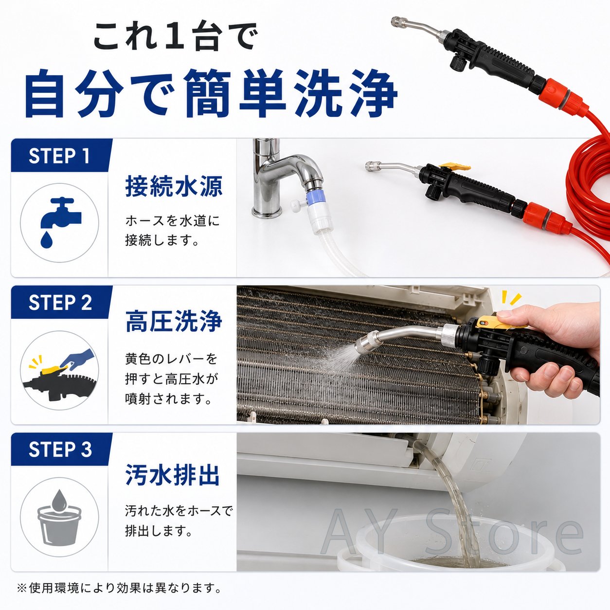 エアコン洗浄機 エアコンクリーニング 高圧洗浄機 家庭用 コンパクト