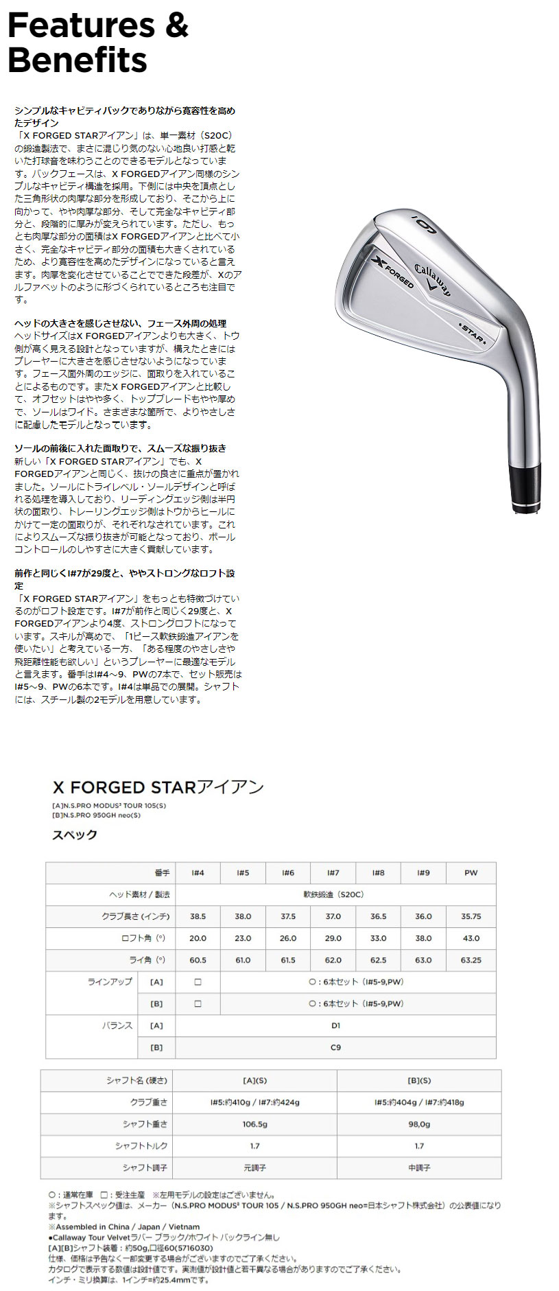 日本正規品 キャロウェイ X FORGED STAR (エックスフォージドスター 