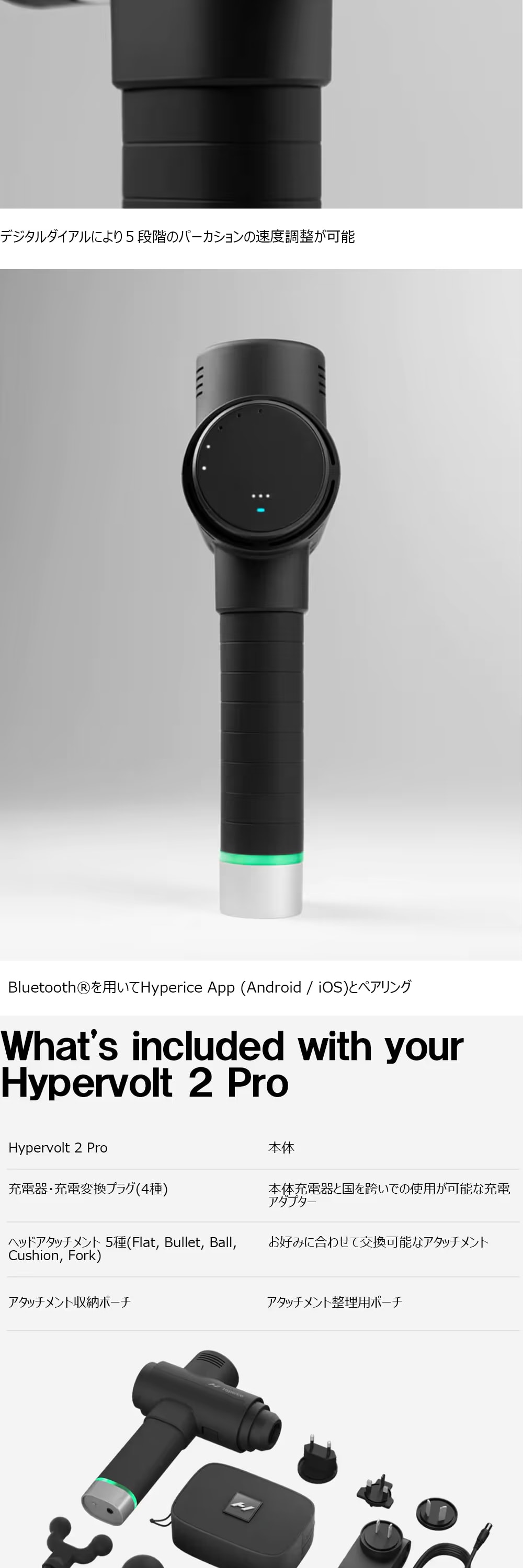 HYPERICE（ハイパーアイス） Hyperice Hypervolt 2 Pro Black 54200