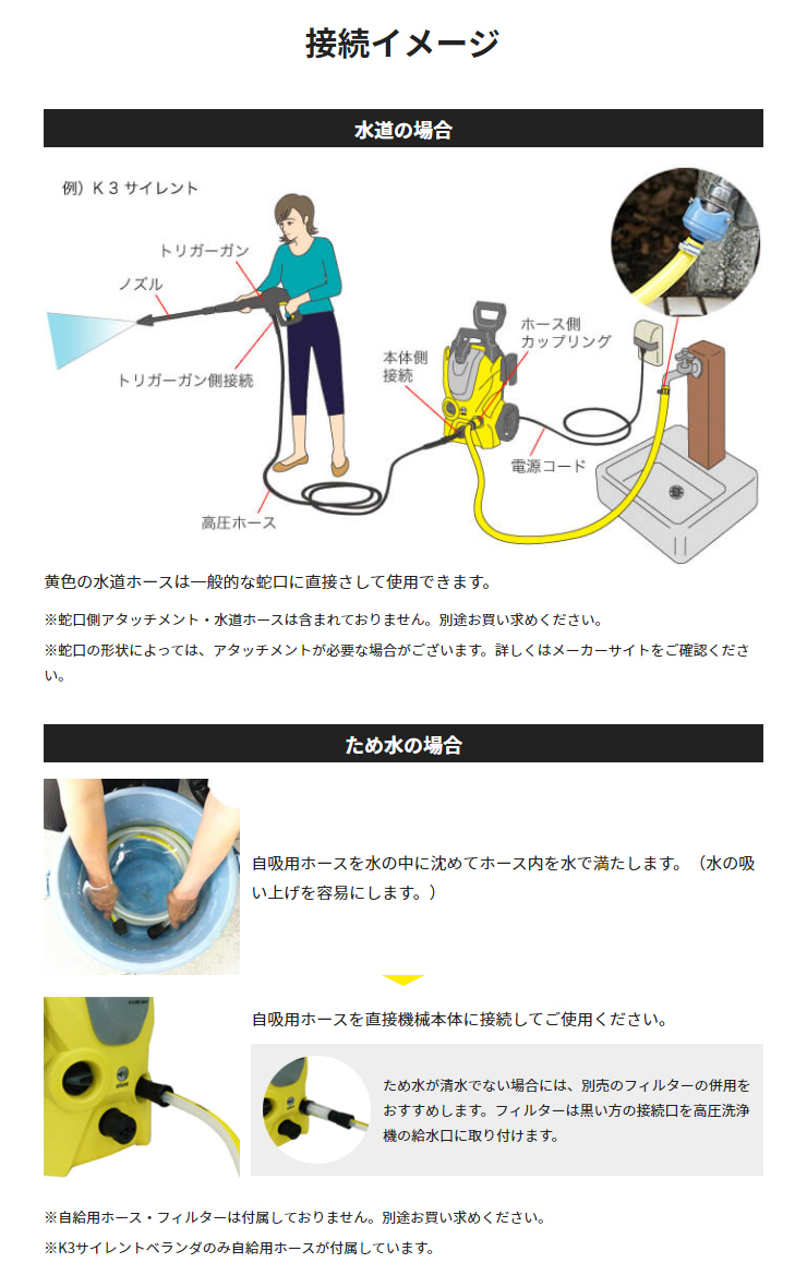 正規代理店】高圧洗浄機 KARCHER ケルヒャー K2サイレント(50Hz/60Hz