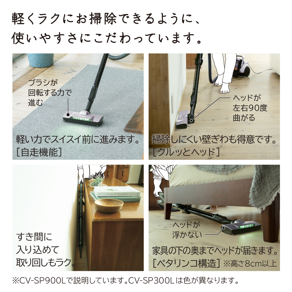 新品 未使用 日立 サイクロン式クリーナー CV-SP300L 2023年製 サイクロン式クリーナー CV-SP300L ： クリーナー ： 日立の家電品