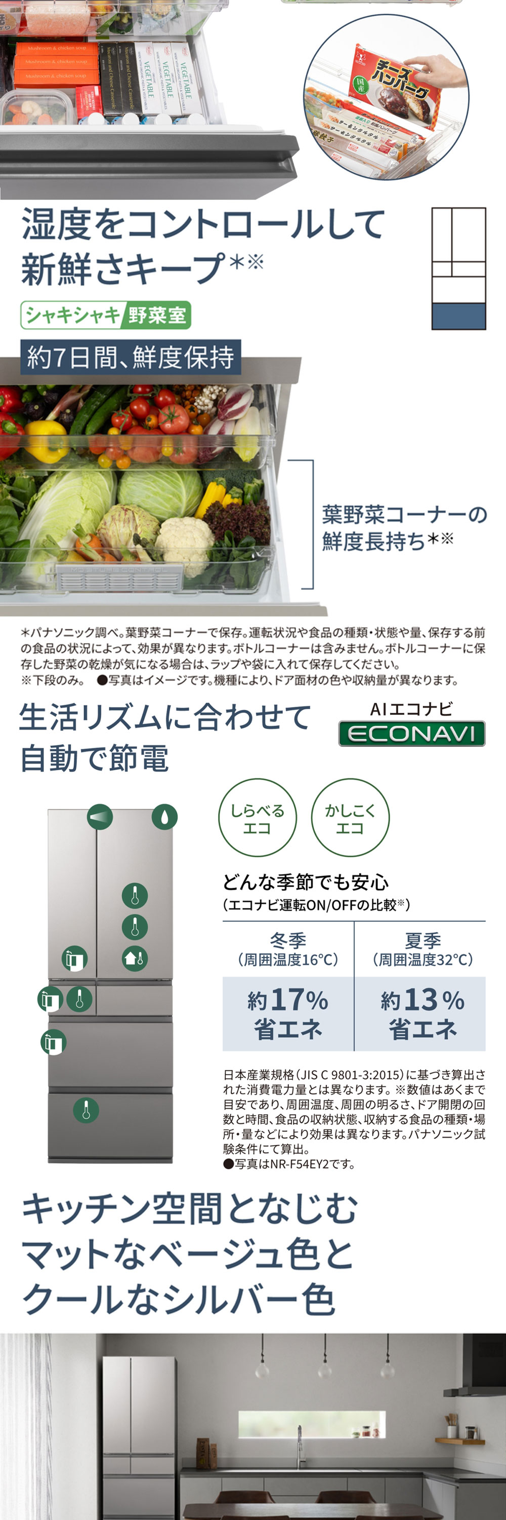 Panasonic（パナソニック） 冷蔵庫 500L以上 二人暮らし 542L 観音開き