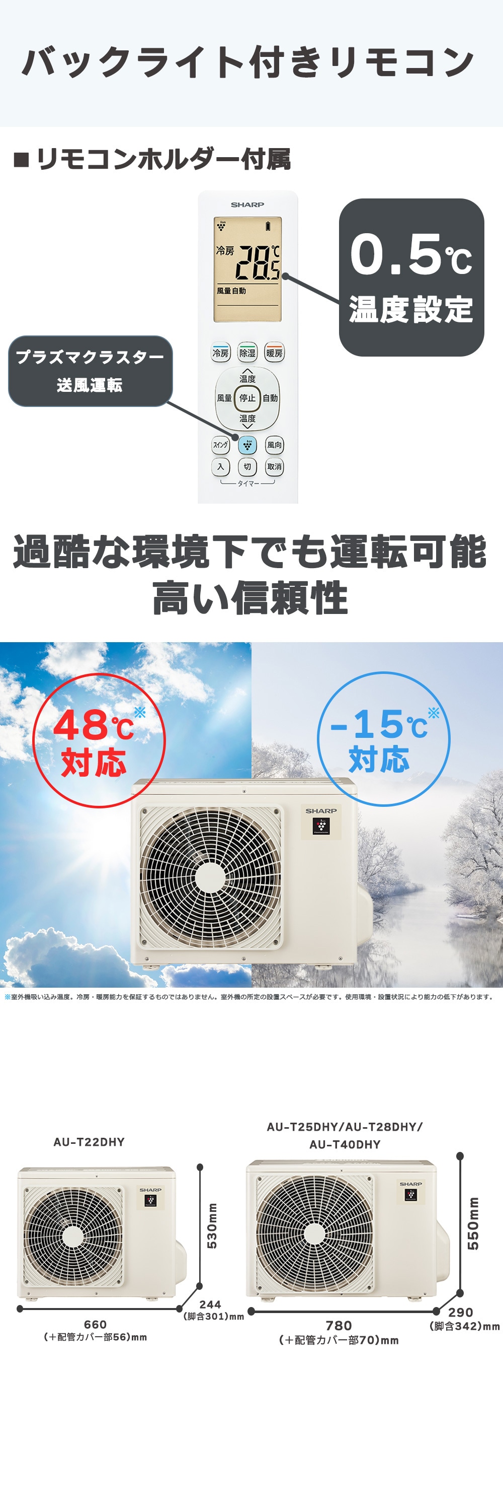エアコン 6畳 工事費込 冷暖房 シャープ AY-T22DH-W 標準設置工事