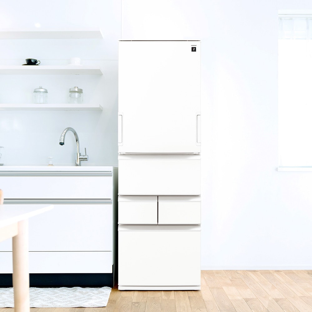 SHARP（シャープ） 冷蔵庫 二人暮らし 408L 両開き 左右フリー