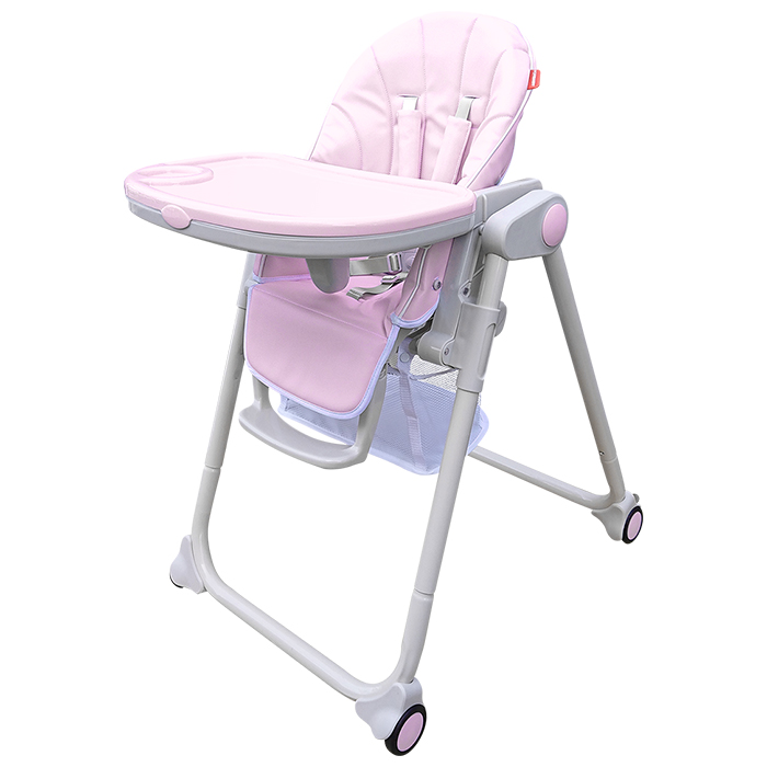 JTC パステルベビーチェア ピンク ハイ&ローチェア (6カ月〜3歳頃まで