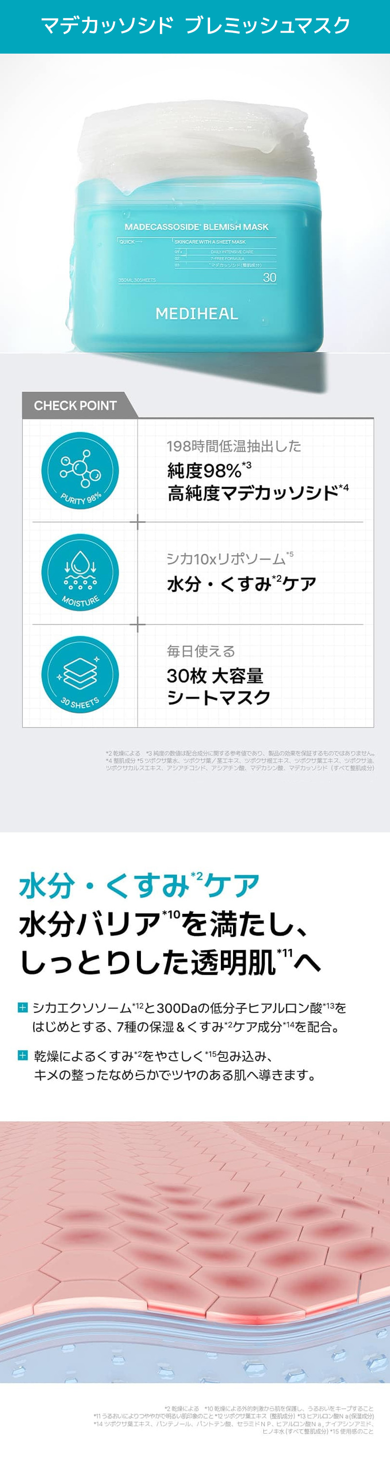 MEDIHEAL（メディヒール） 【30枚入】 シートマスク マデカッソシド
