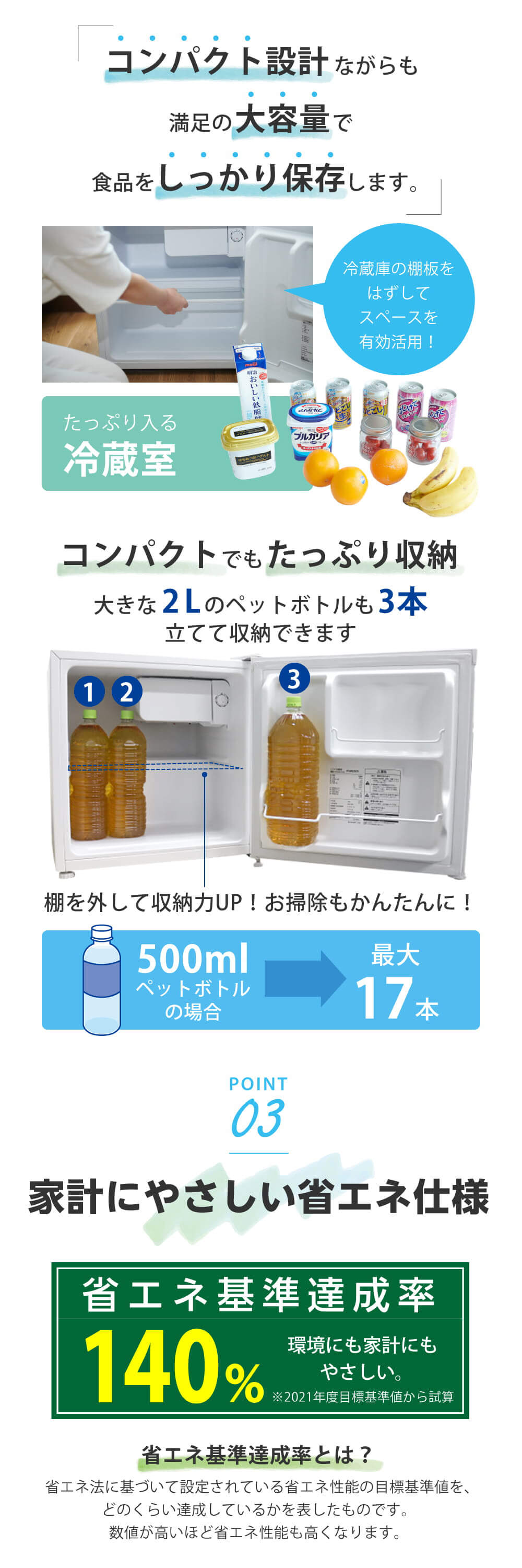 MAXZEN（マクスゼン） 冷蔵庫 一人暮らし 46L MAXZEN 小型 右開き 1