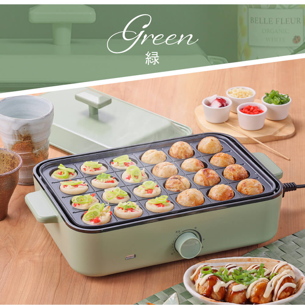 MAXZEN ホットプレート たこ焼き器 コンパクト シンプル