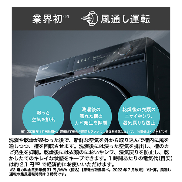 Haier（ハイアール） ドラム式洗濯乾燥機 13.0kg Haier 洗濯機 洗濯