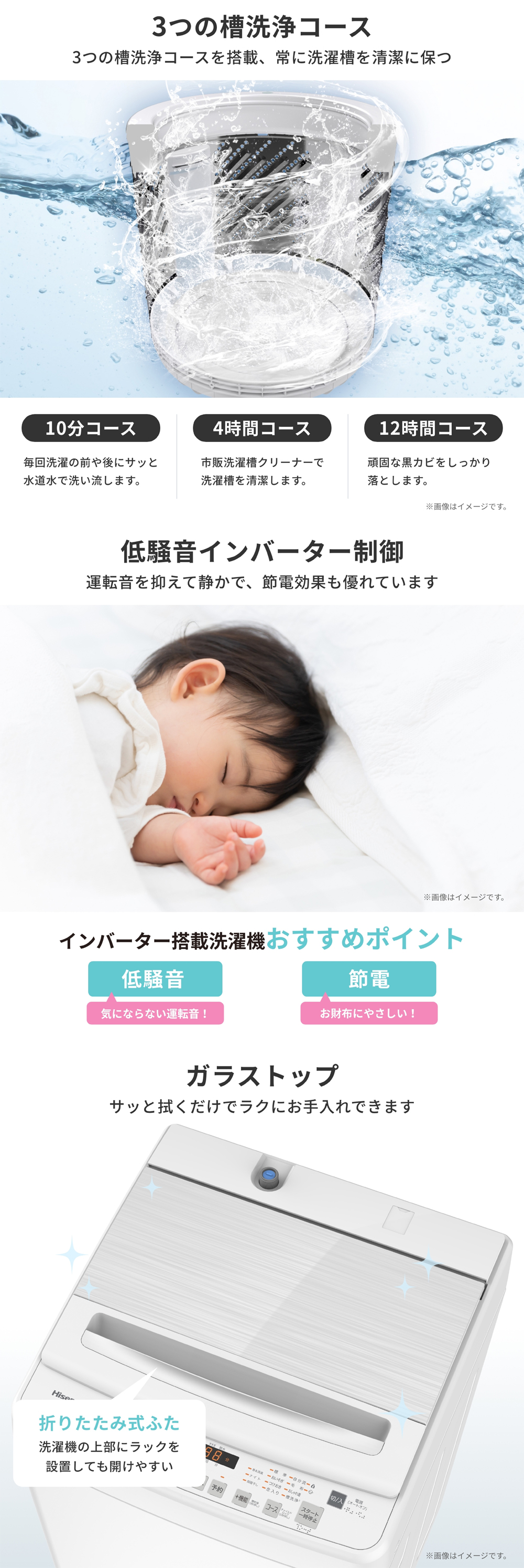 ハイセンス（HISENSE） 洗濯機 縦型 7.5kg 全自動洗濯機 HW-KD75L 