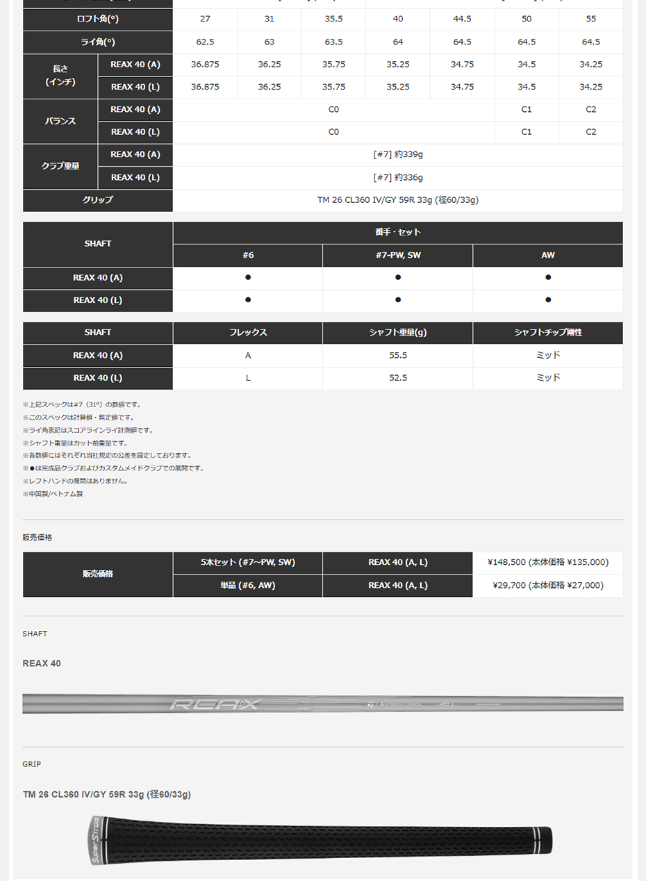 TaylorMade（テーラーメイド） 日本正規品 Qi Max Lite アイアンセット