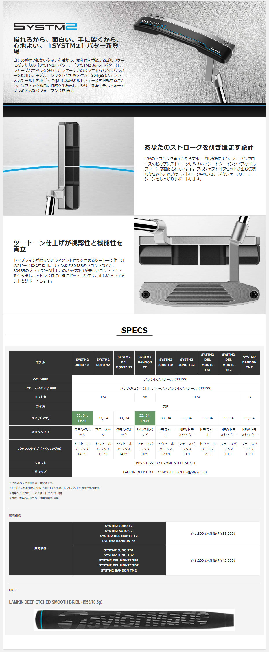 TaylorMade（テーラーメイド） 日本正規品 SYSTM2(システム2
