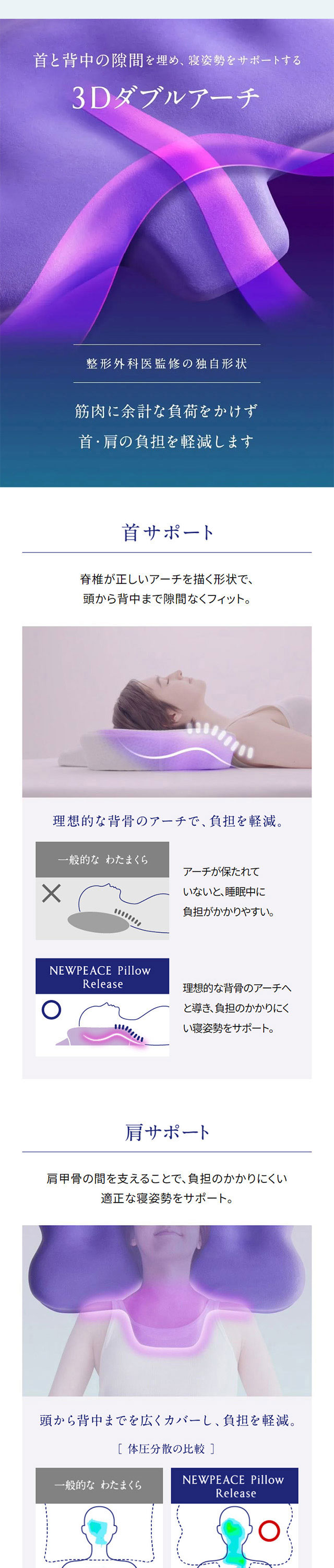 枕 NEWPEACE Pillow Release WS-AD-00A 楽天市場】NEWPEACE Pillow Release ニューピース ピロー