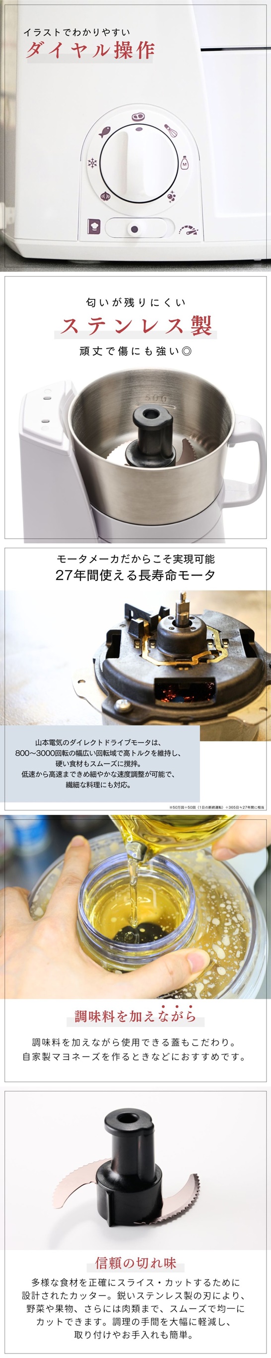 山本電気 YE-MM24A-WH ホワイト MasterCut+ マルチスピード