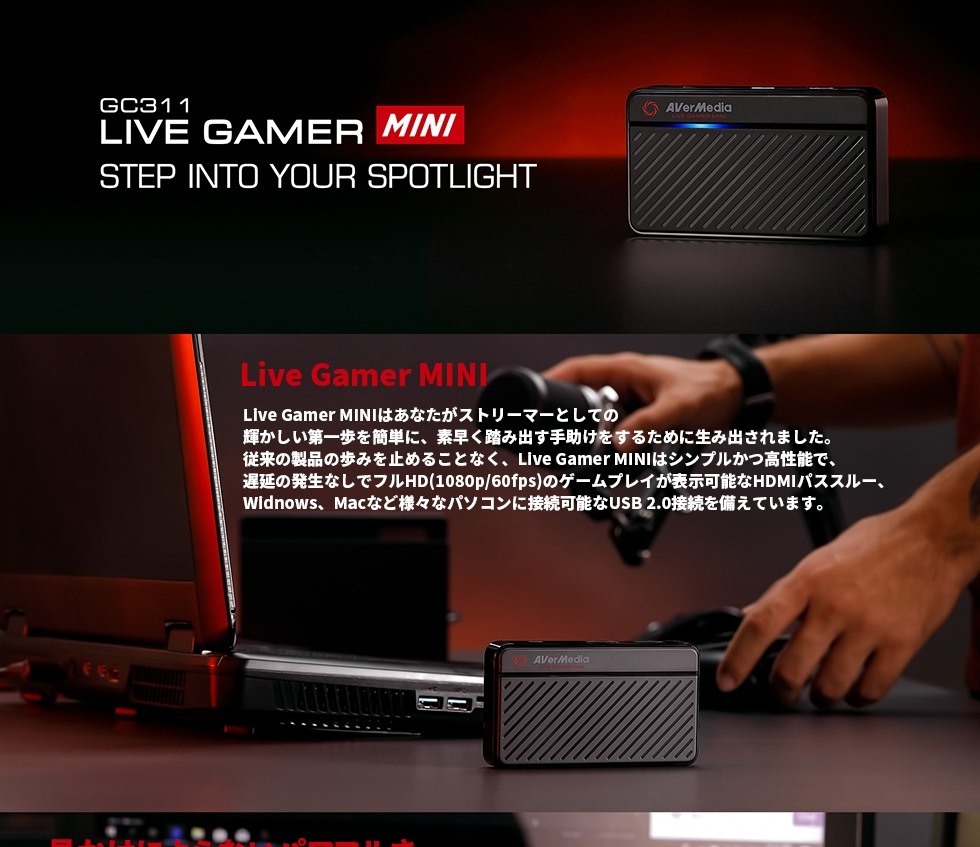 スペック AVerMedia ライブ配信 USBゲームキャプチャー XPRICE PayPay