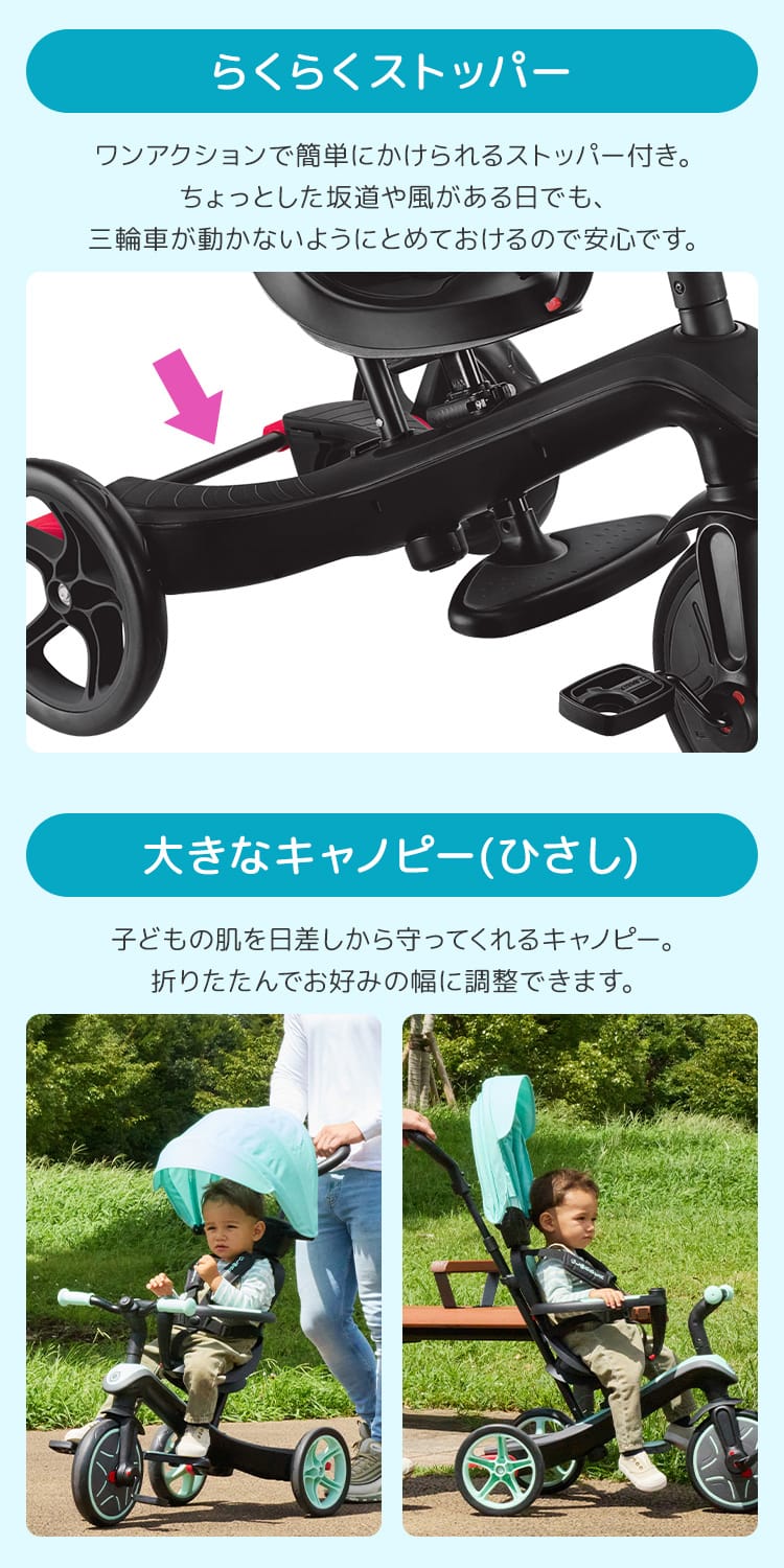 GLOBBER（グロッバー） エクスプローラー トライク 4in1 ベビーカー