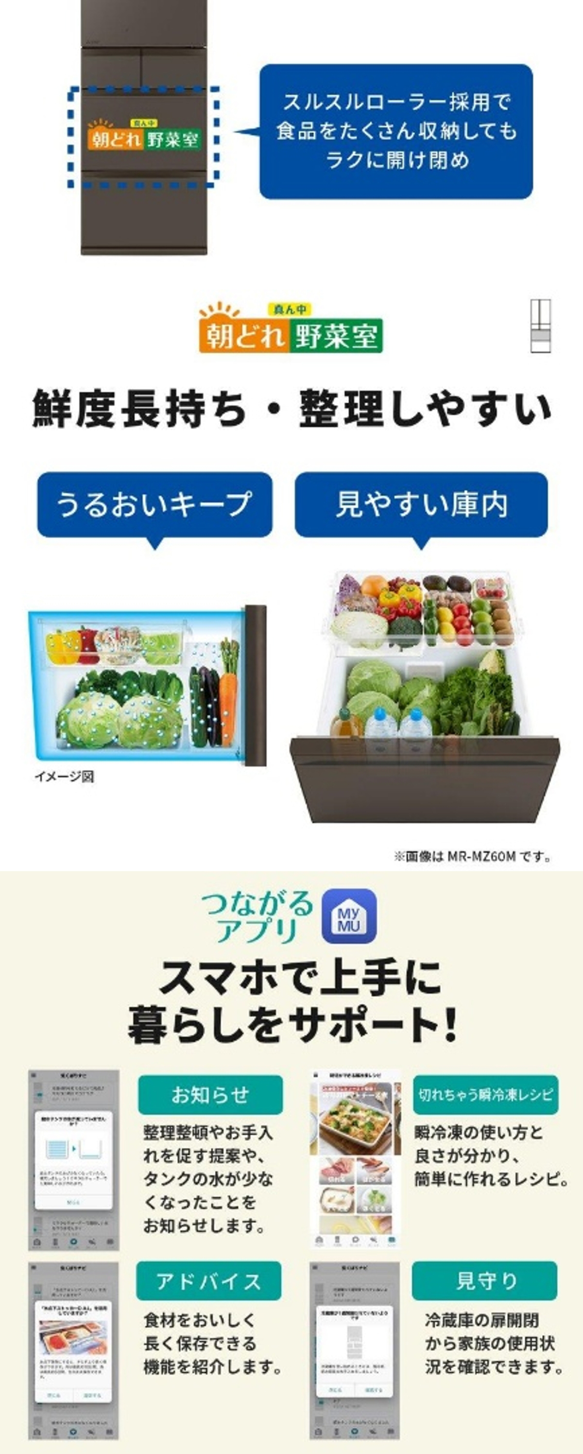 三菱（MITSUBISHI） 冷蔵庫 二人暮らし 451L 三菱電機 400L 大容量 5