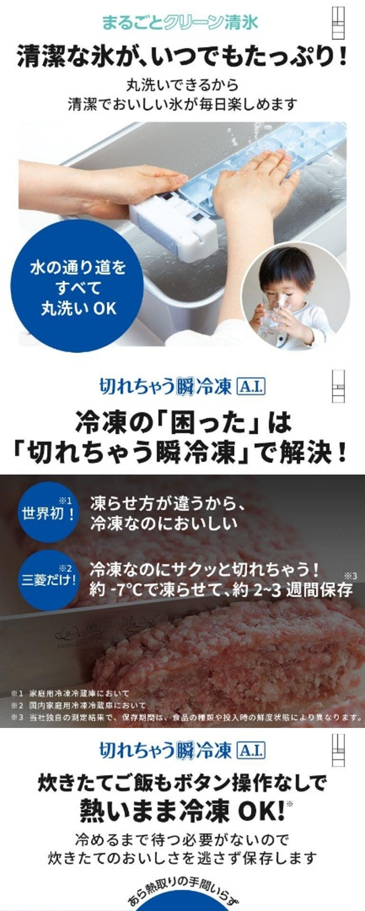 三菱（MITSUBISHI） 冷蔵庫 500L以上 547L 6ドア フレンチドア