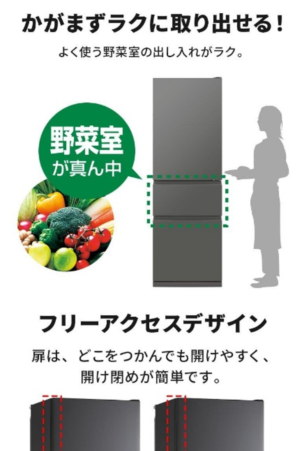 三菱（MITSUBISHI） 冷蔵庫 二人暮らし 365L 三菱電機 300L 大容量 3