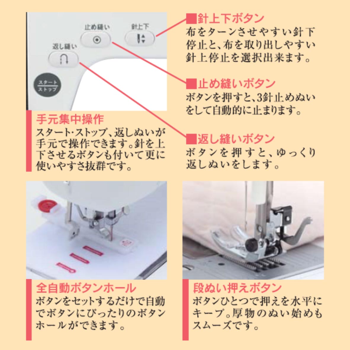 SINGER（シンガー） SN777-n コンピュータミシン ダイレクト模様選択
