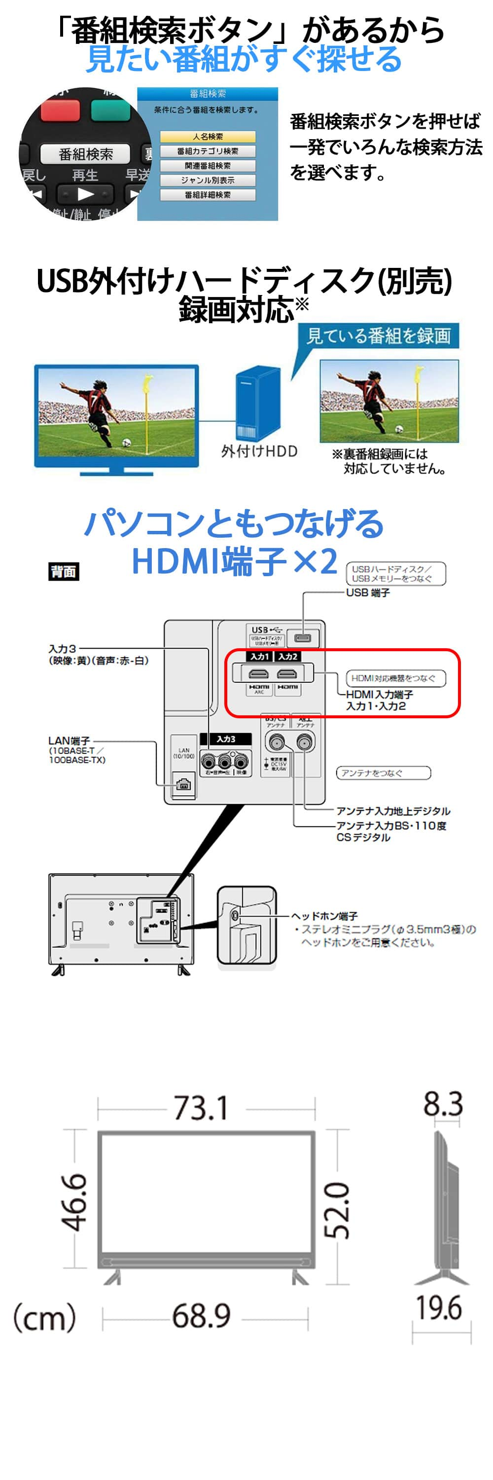 テレビ 32型 液晶テレビ シャープ アクオス SHARP AQUOS 32インチ TV 