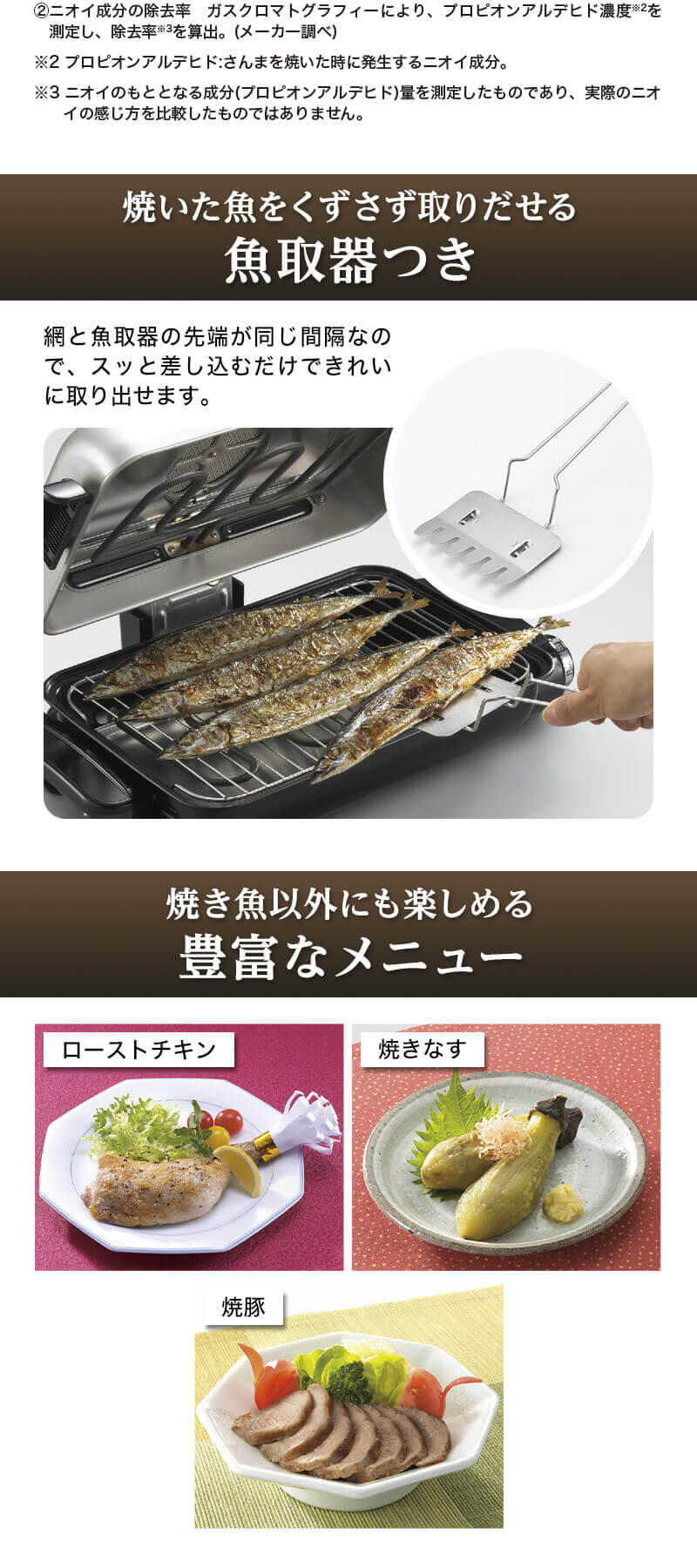 フィッシュロースター 象印 EF-VG40-SA 魚焼き器 魚焼きグリル 両面 