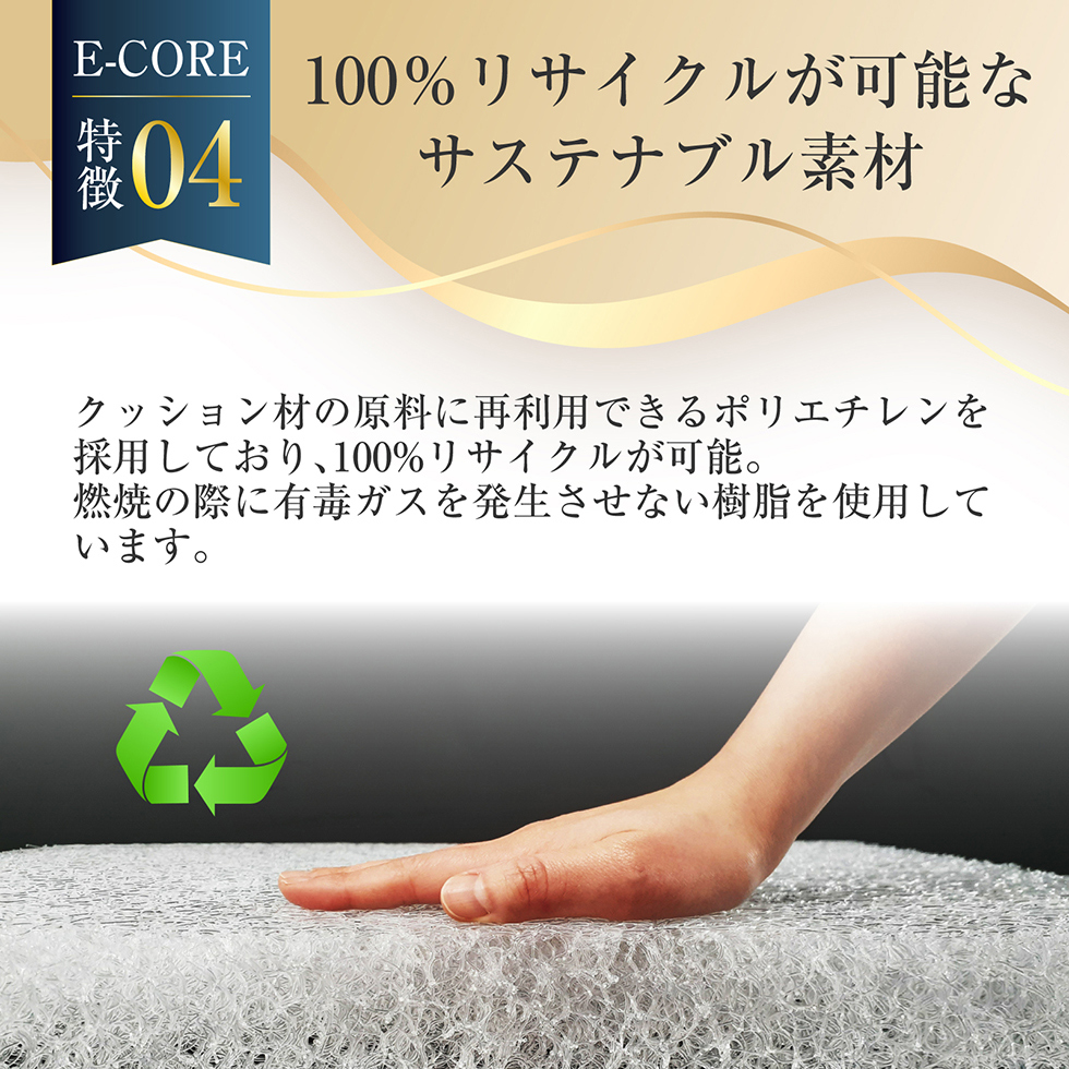ダイコウ アクアスリープマットレス E-CORE 100×200cm ネイビー