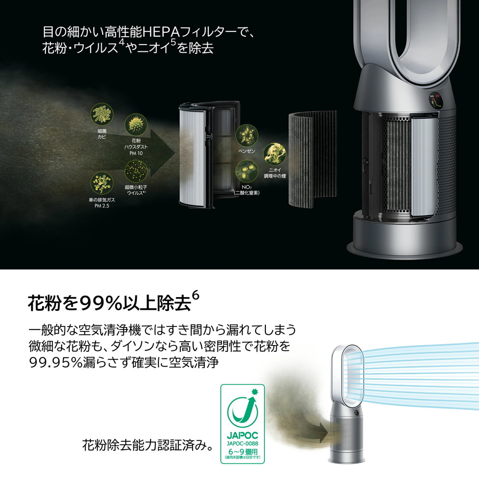 ダイソン 扇風機 ファンヒーター タワーファン 空気清浄機能 Dyson Purifier Hot + Cool HP07WS ホワイト/シルバー  夏冬兼用 冷風 温風 サーキュレーター : 5025155051269 : 総合通販PREMOA Yahoo!店 - 通販 - Yahoo!ショッピング