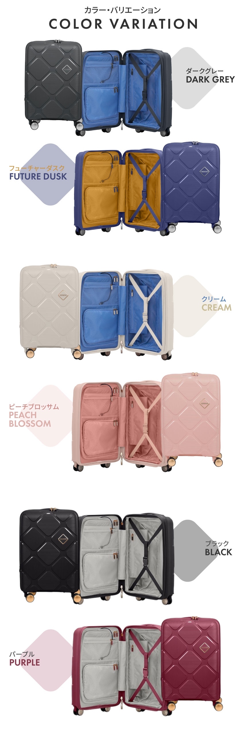Samsonite（サムソナイト） HJ4*50015 INSTAGON SP 55/20 EXP TSA V2