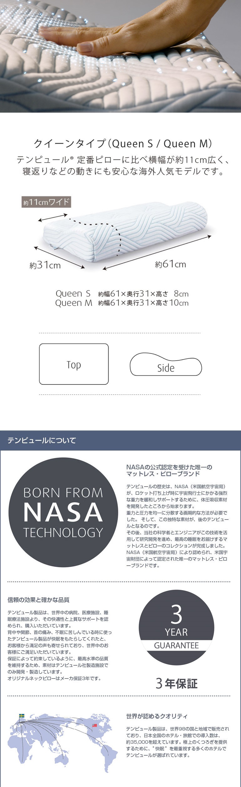 テンピュール（TEMPUR） オリジナルピロー スマートクールQueen M
