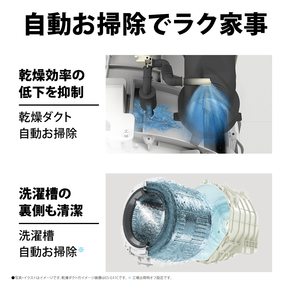 SHARP（シャープ） 洗濯機 ドラム式 7kg ドラム式洗濯乾燥機 ES-7S1-WR