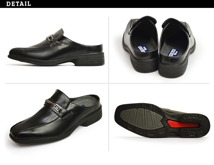 ビジネスシューズ メンズ サンダル サボ 革靴 スワールモカシン ビット